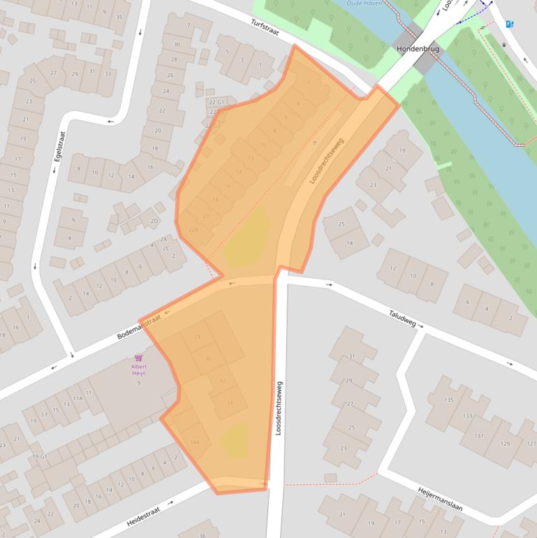 Kaart van postcodegebied 1215JW.