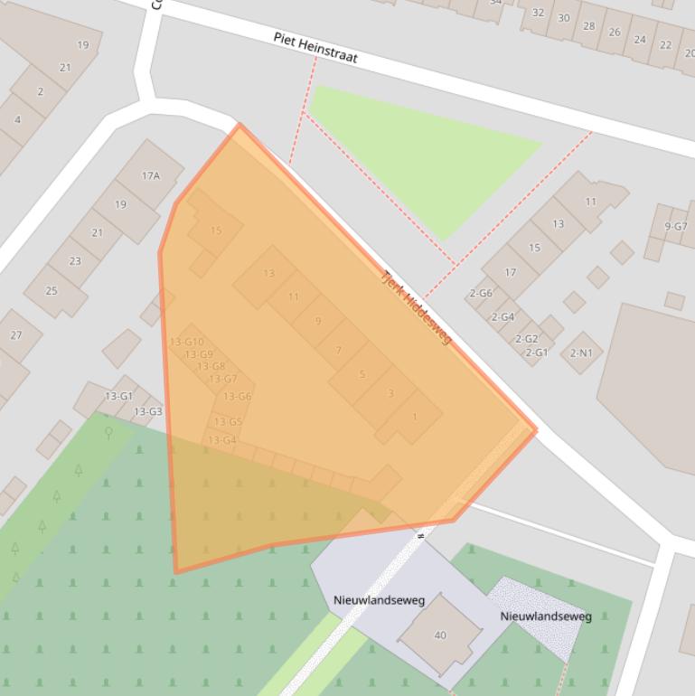 Kaart van postcodegebied 1215LH.