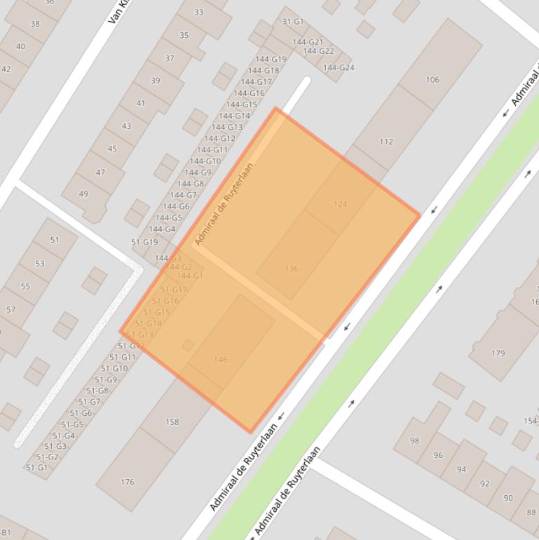 Kaart van postcodegebied 1215ND.