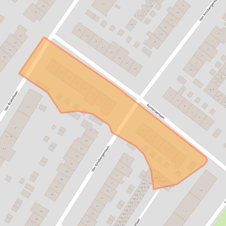 Kaart van postcodegebied 1215NG.