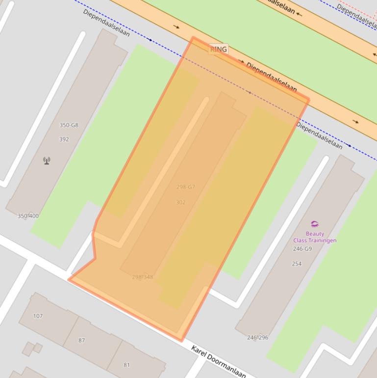 Kaart van postcodegebied 1215NW.