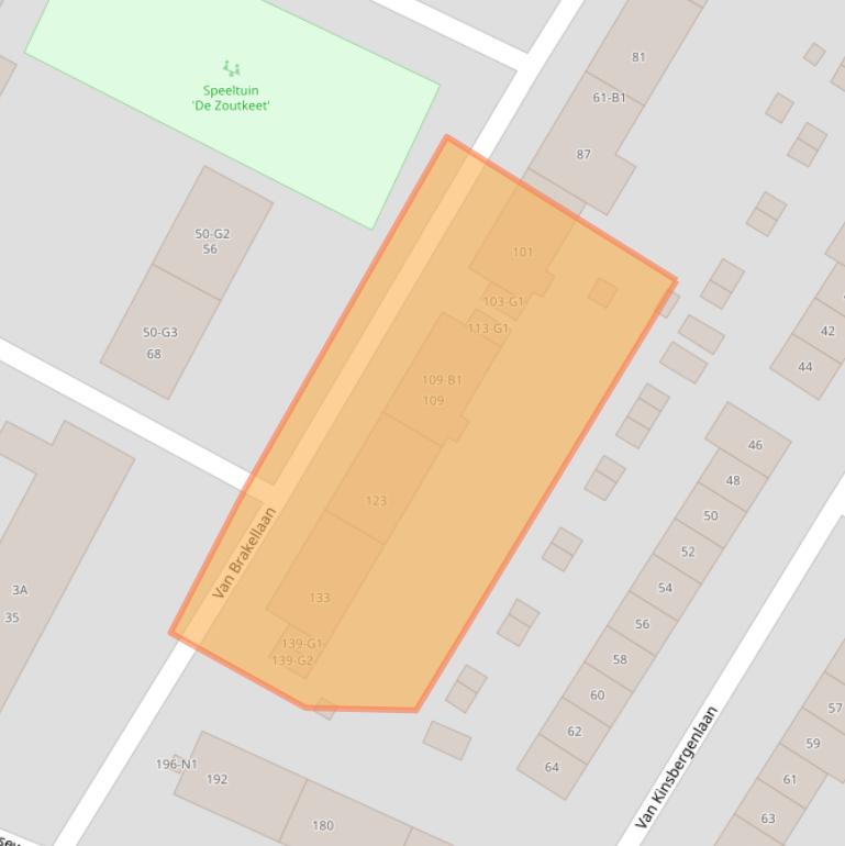 Kaart van postcodegebied 1215PH.