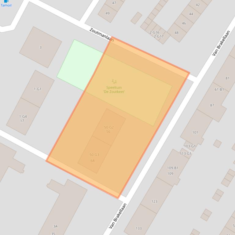 Kaart van postcodegebied 1215PK.