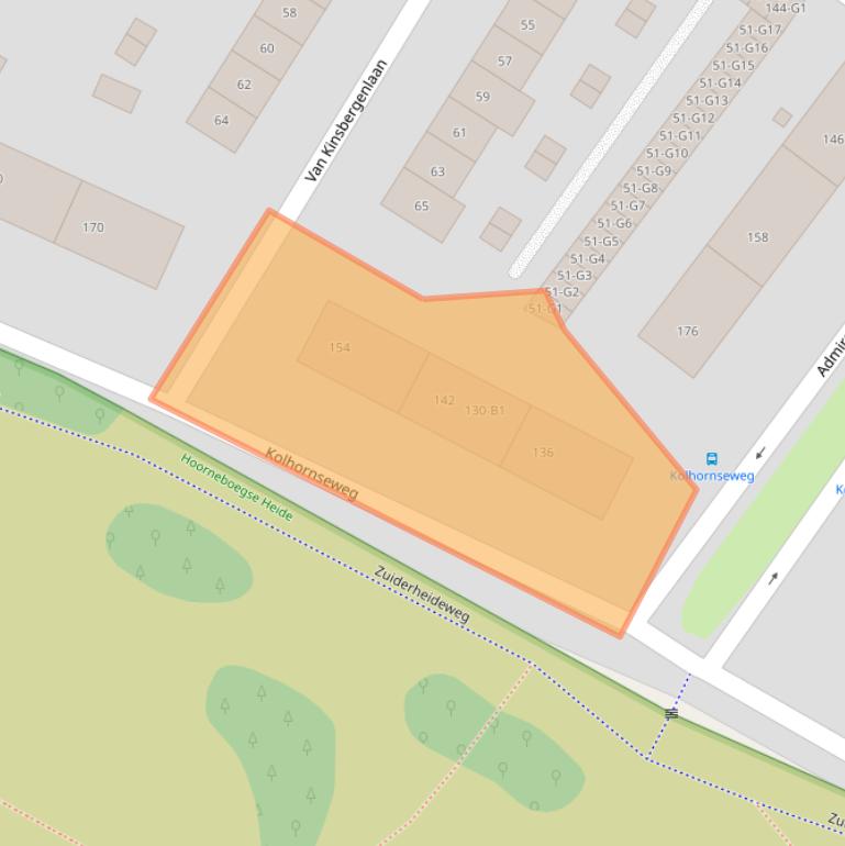 Kaart van postcodegebied 1215RL.