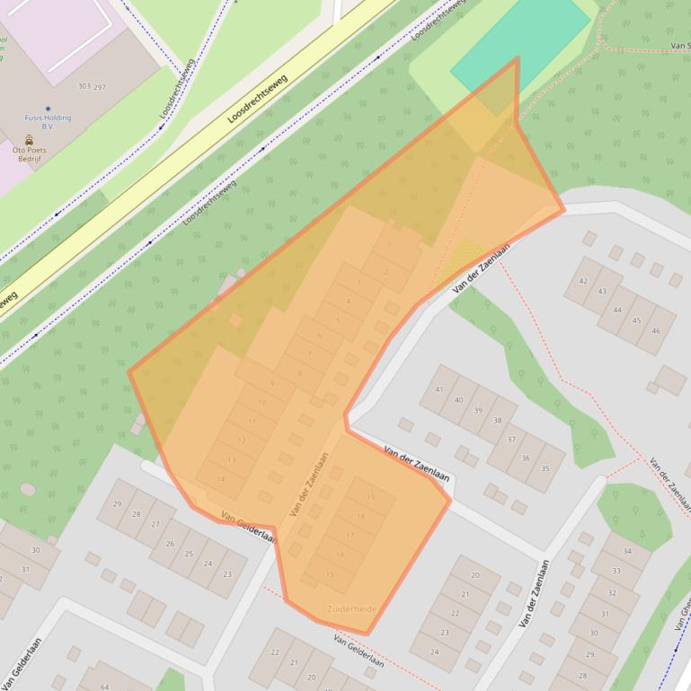 Kaart van postcodegebied 1215SG.