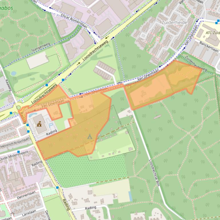 Kaart van postcodegebied 1215SR.