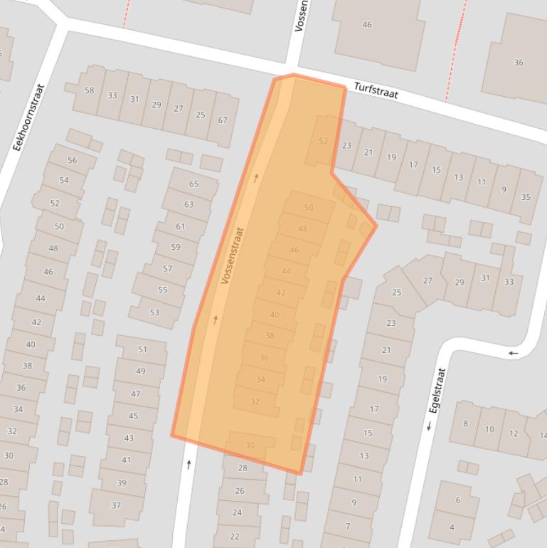 Kaart van postcodegebied 1216AG.