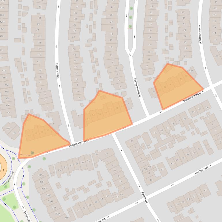 Kaart van postcodegebied 1216AL.