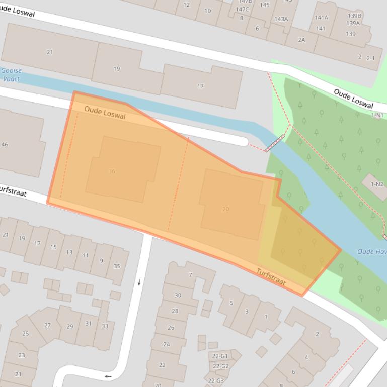 Kaart van postcodegebied 1216AN.