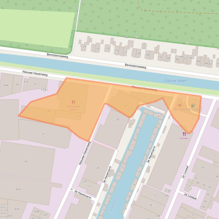 Kaart van postcodegebied 1216BK.