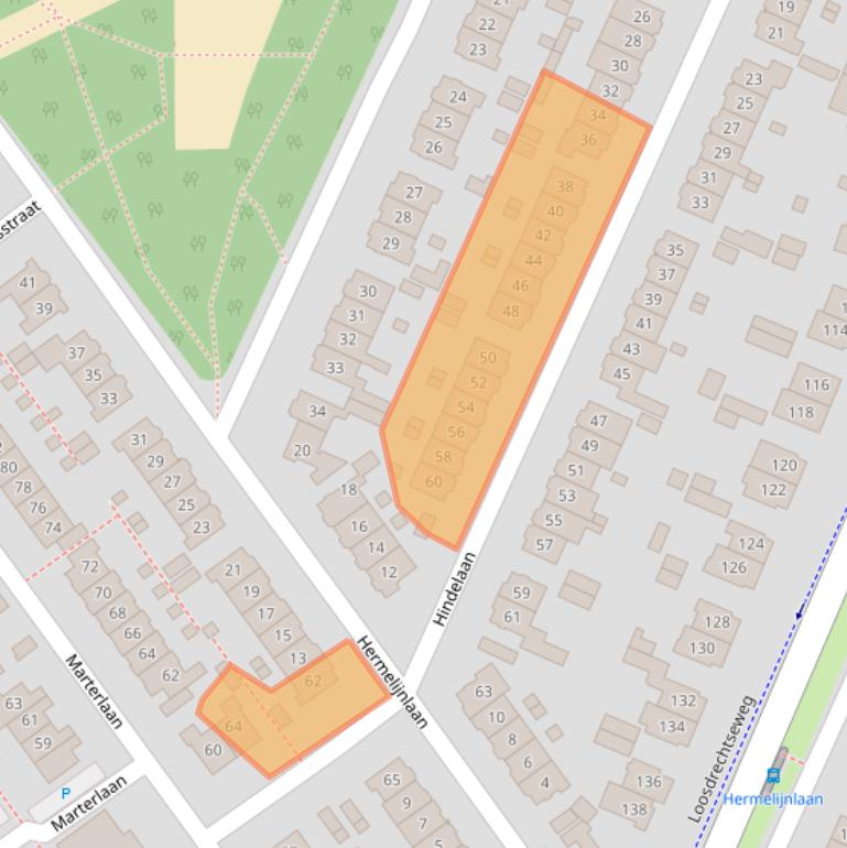 Kaart van postcodegebied 1216CW.