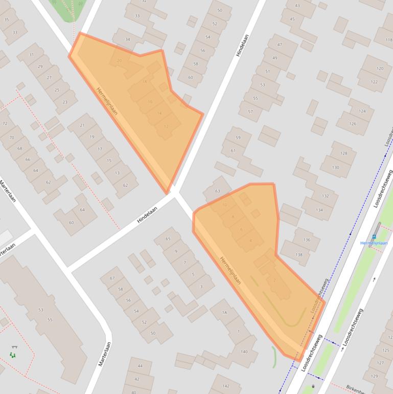 Kaart van postcodegebied 1216ED.