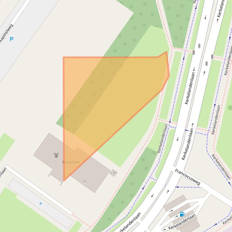 Kaart van postcodegebied 1216JH.