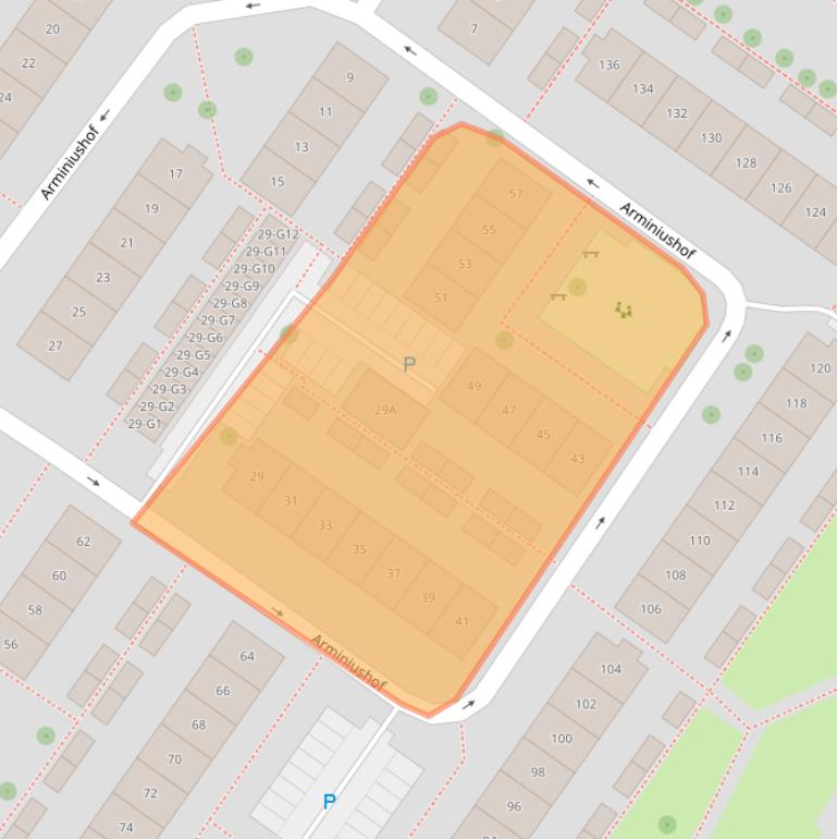 Kaart van postcodegebied 1216KD.