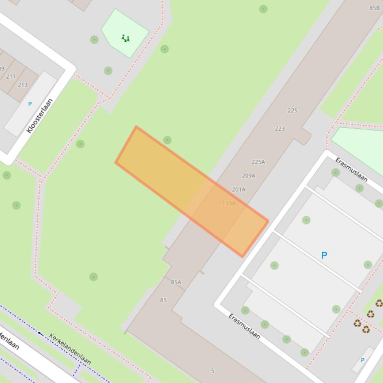 Kaart van postcodegebied 1216LX.