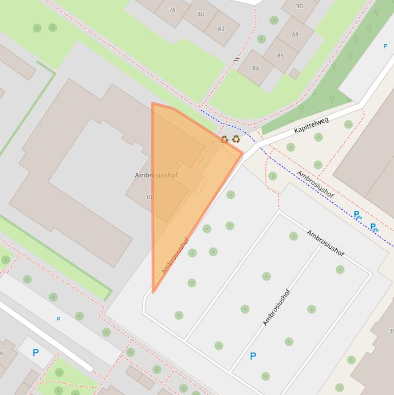 Kaart van postcodegebied 1216ML.