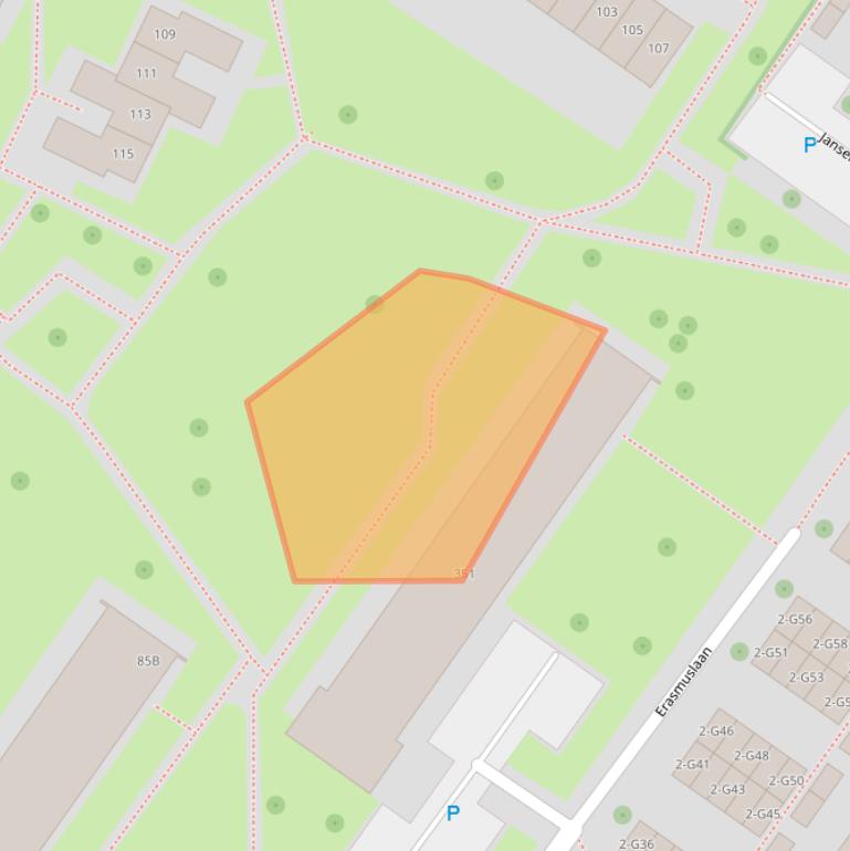 Kaart van postcodegebied 1216ND.