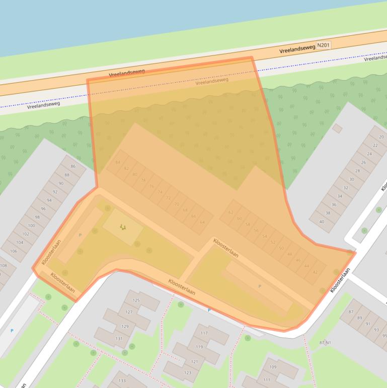 Kaart van postcodegebied 1216NR.