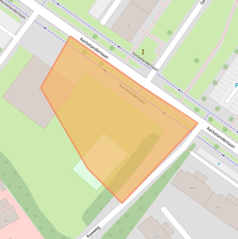 Kaart van postcodegebied 1216PG.