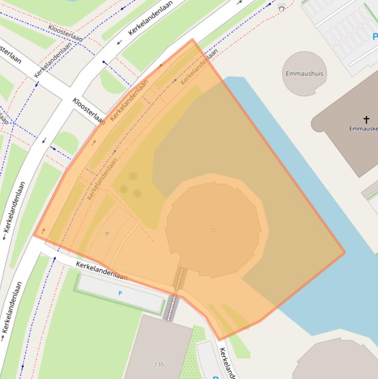 Kaart van postcodegebied 1216RP.