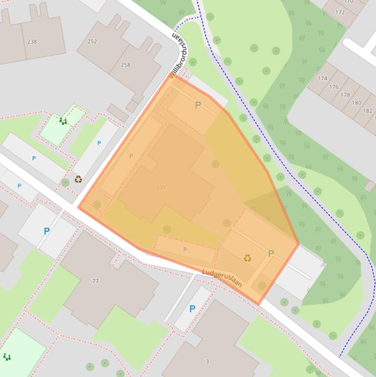 Kaart van postcodegebied 1216SP.