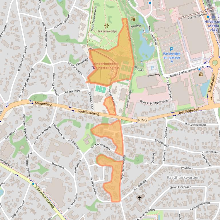 Kaart van postcodegebied 1217AD.