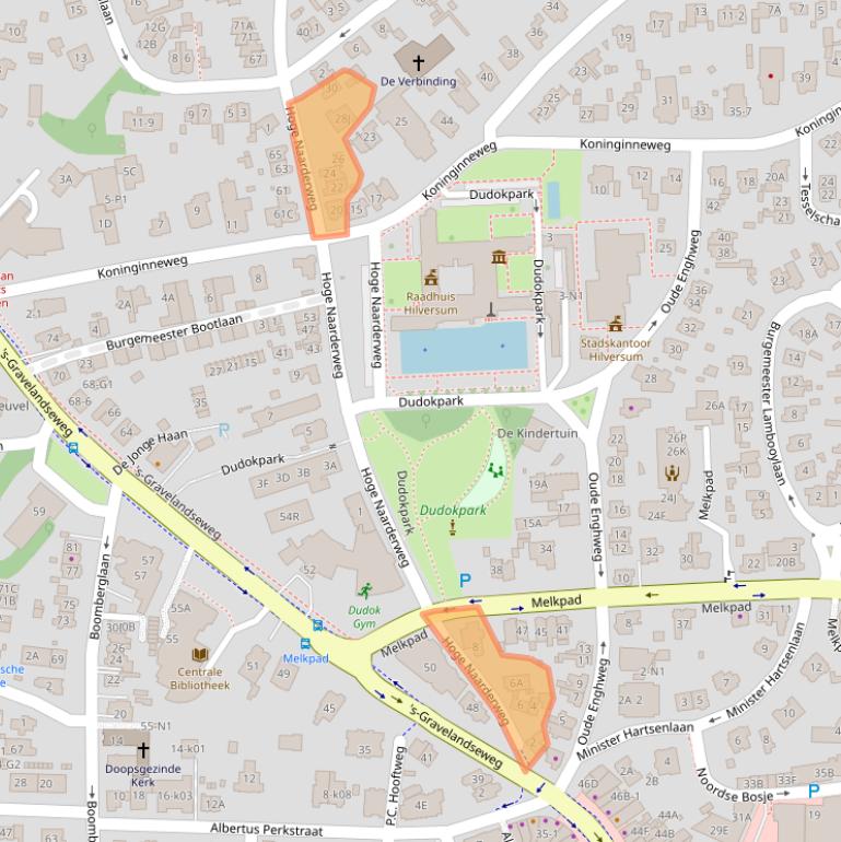 Kaart van postcodegebied 1217AE.