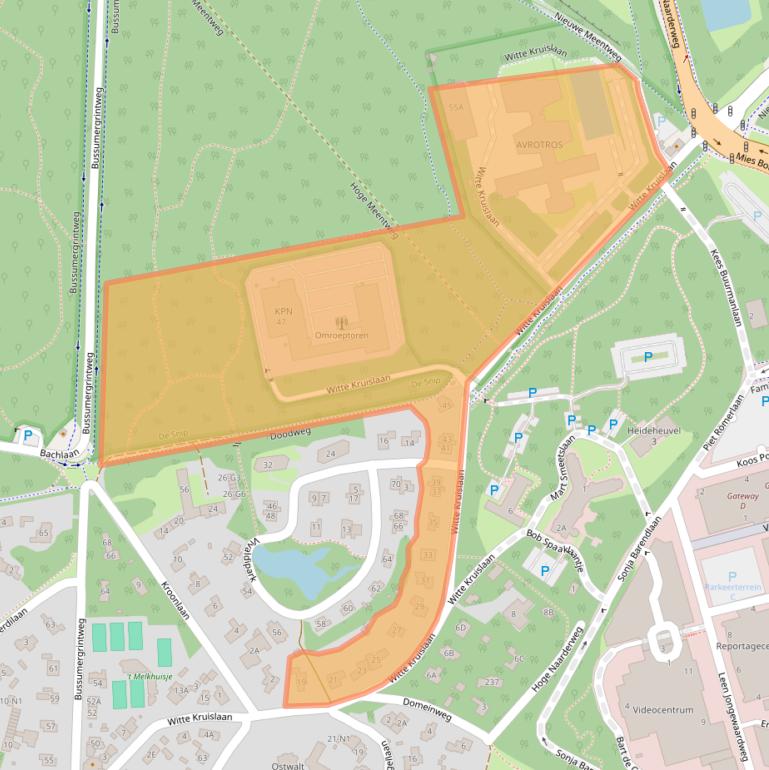 Kaart van postcodegebied 1217AM.