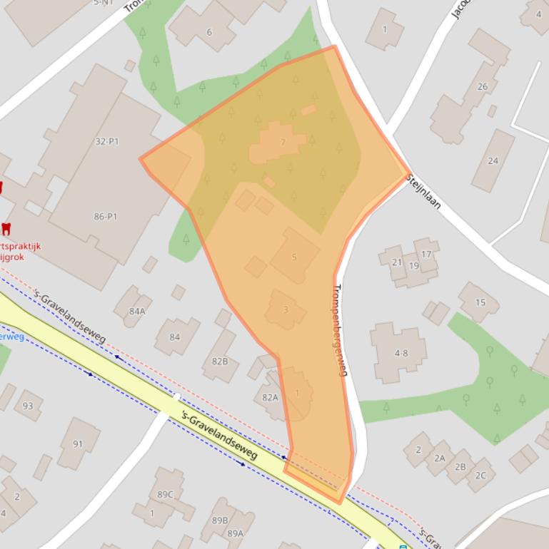 Kaart van postcodegebied 1217AZ.