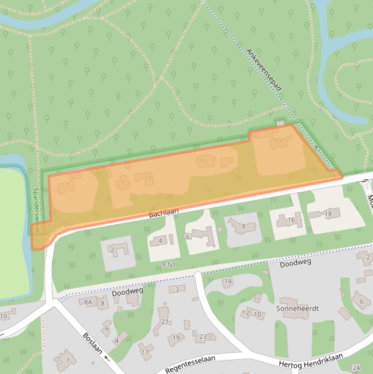 Kaart van postcodegebied 1217BT.