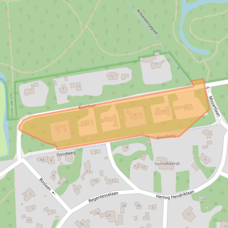 Kaart van postcodegebied 1217BW.