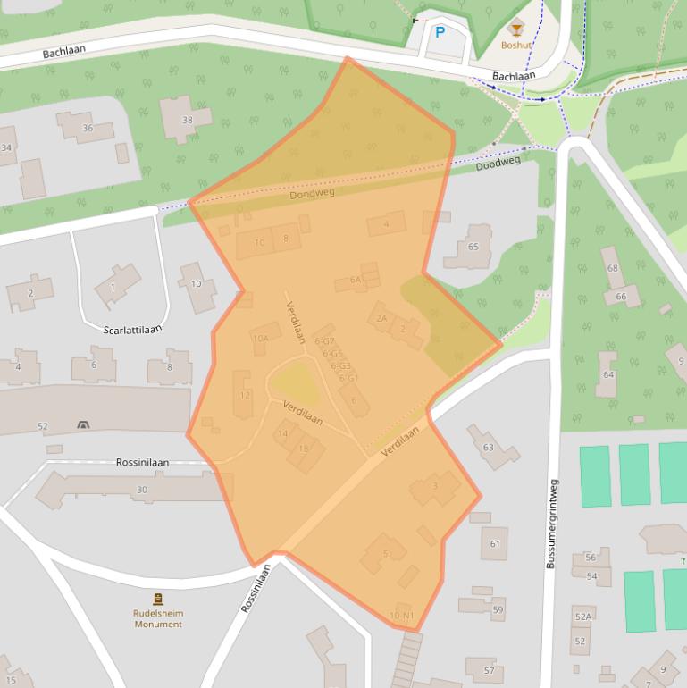 Kaart van postcodegebied 1217BZ.