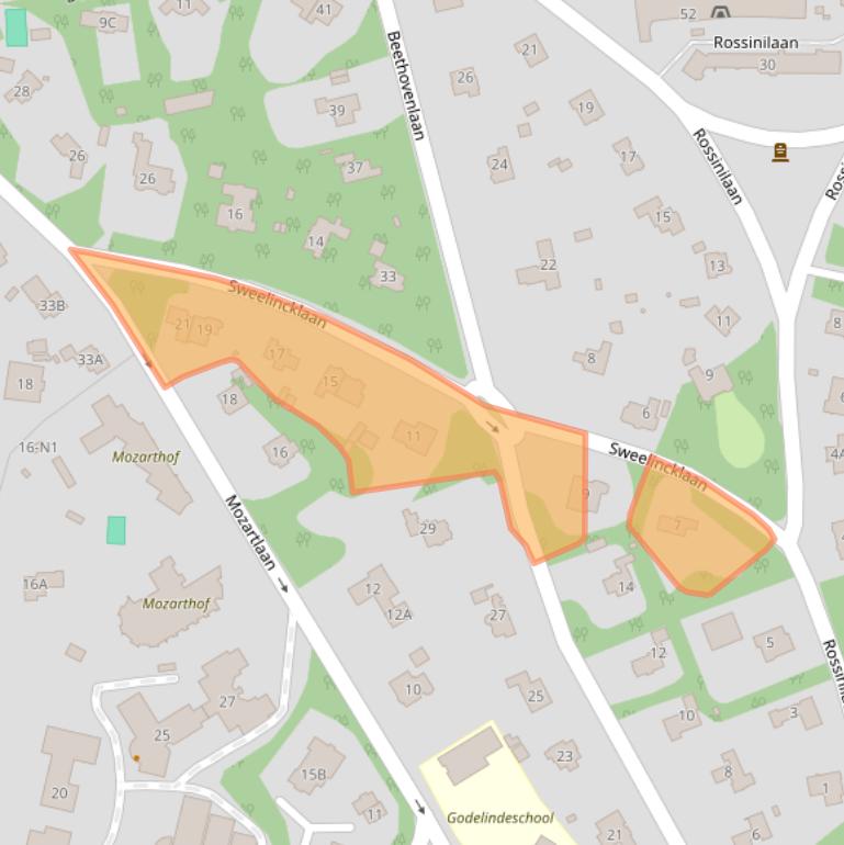 Kaart van postcodegebied 1217CK.