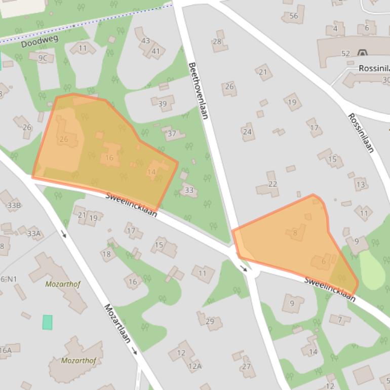 Kaart van postcodegebied 1217CL.