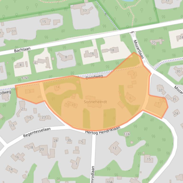 Kaart van postcodegebied 1217CT.