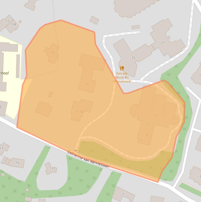 Kaart van postcodegebied 1217CX.