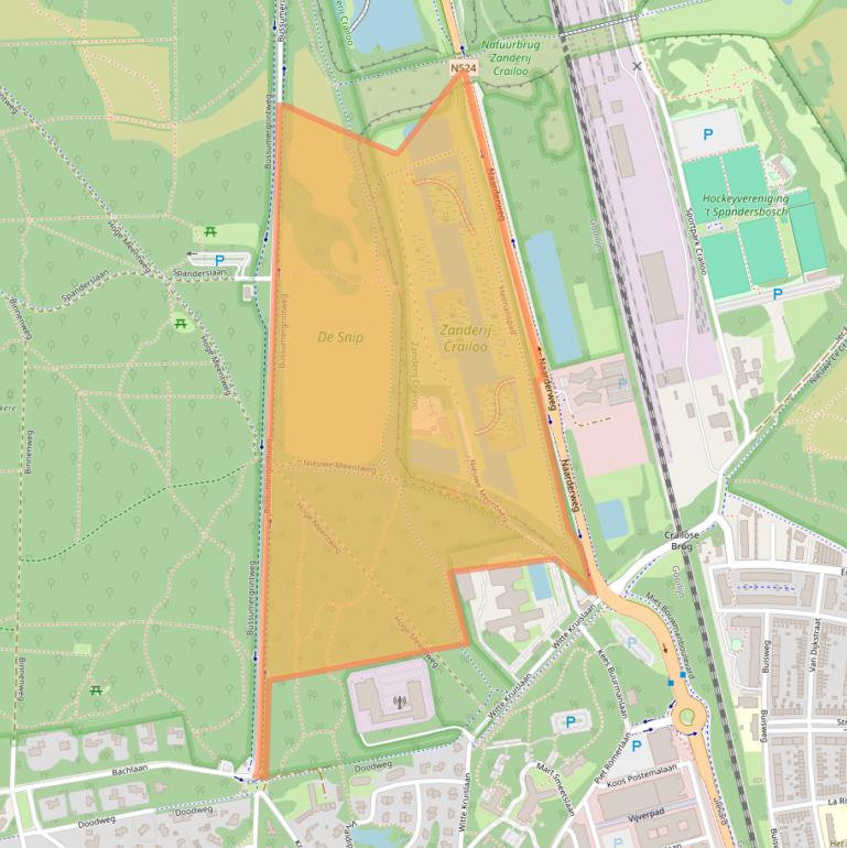 Kaart van postcodegebied 1217DZ.