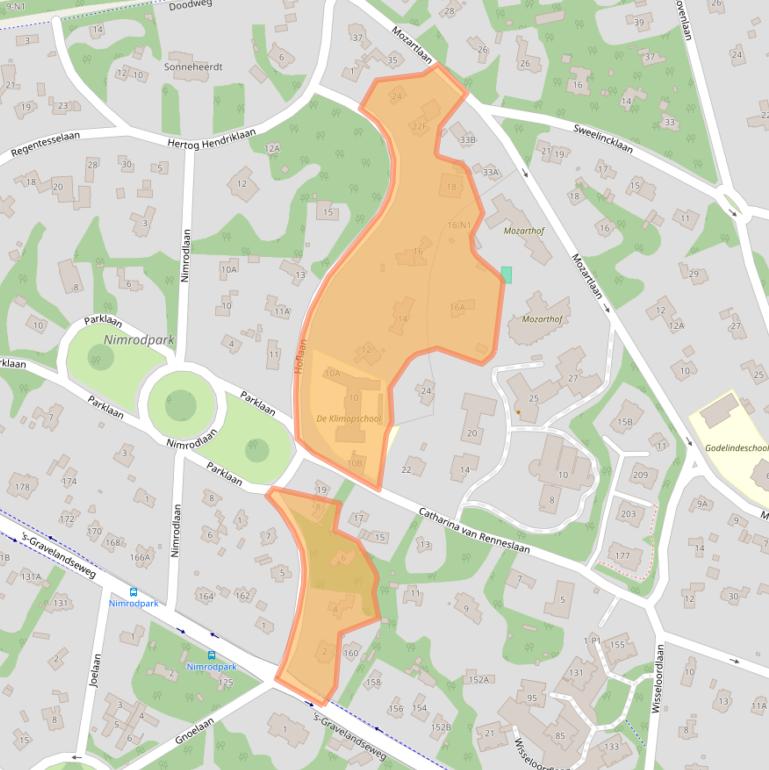 Kaart van postcodegebied 1217EA.