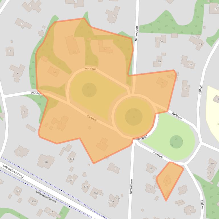 Kaart van postcodegebied 1217EB.