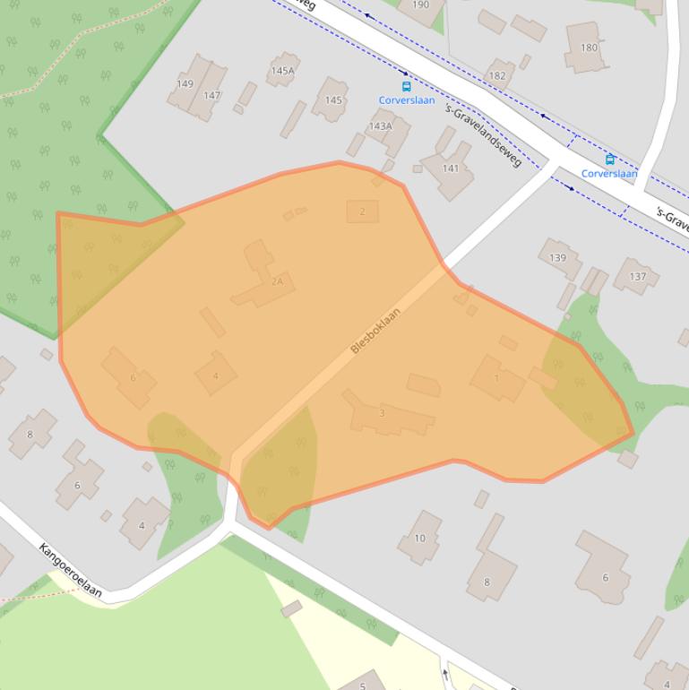 Kaart van postcodegebied 1217GJ.