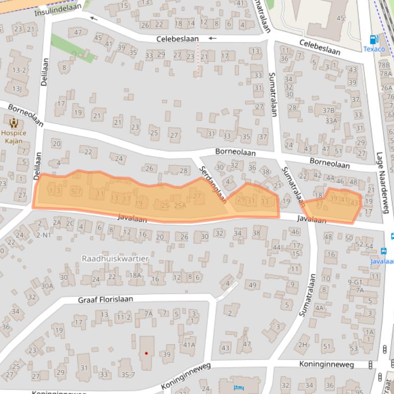 Kaart van postcodegebied 1217HD.