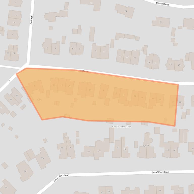 Kaart van postcodegebied 1217HE.