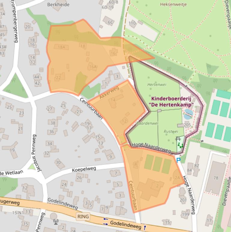 Kaart van postcodegebied 1217HN.