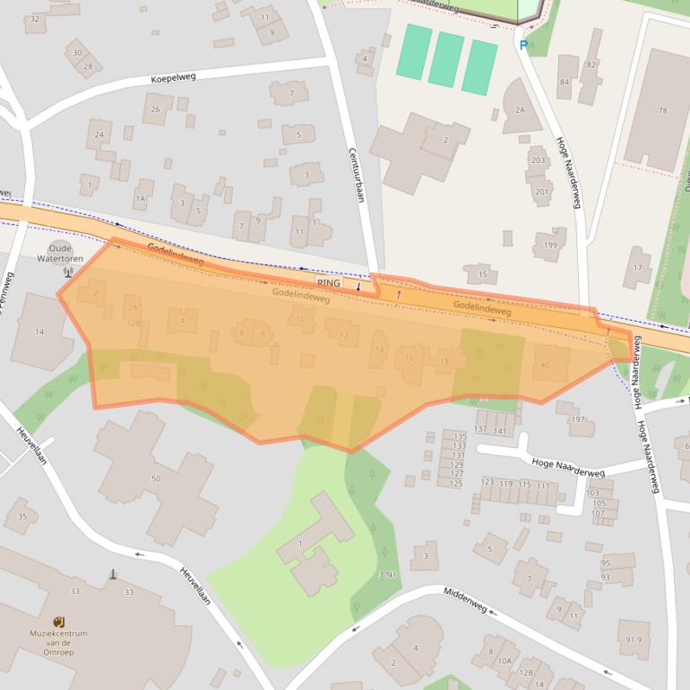 Kaart van postcodegebied 1217HR.