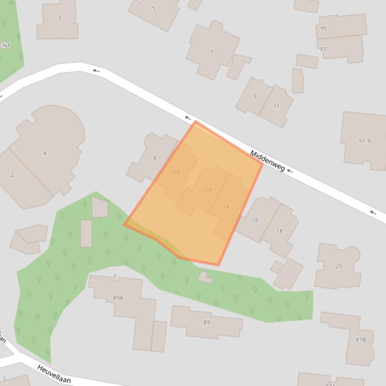 Kaart van postcodegebied 1217HV.