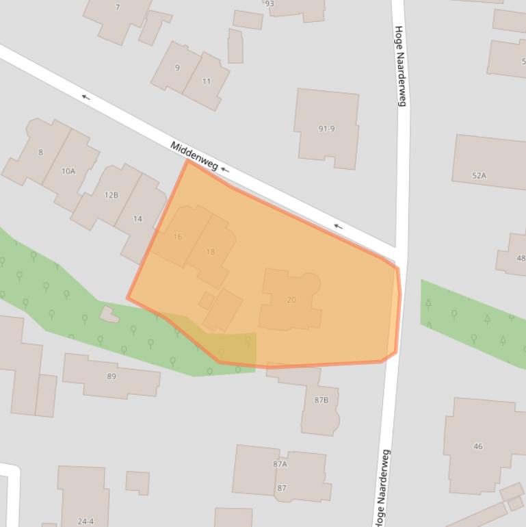 Kaart van postcodegebied 1217HW.