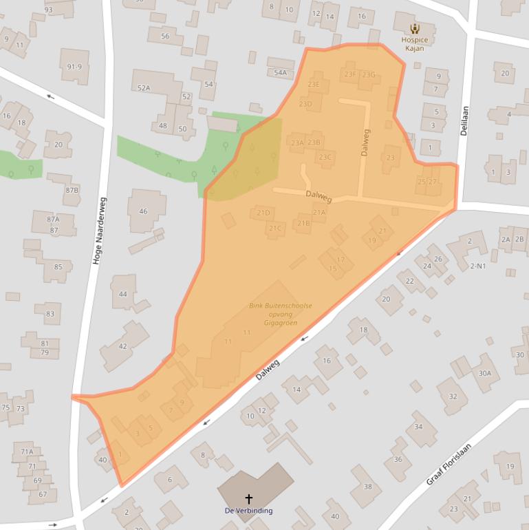 Kaart van postcodegebied 1217HX.