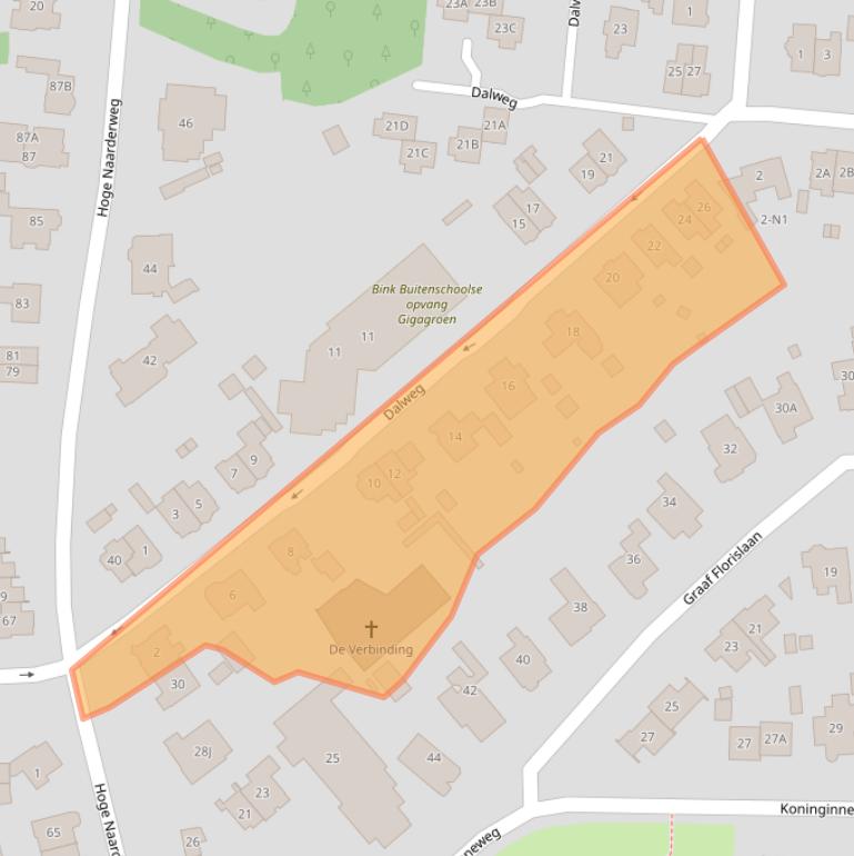 Kaart van postcodegebied 1217HZ.