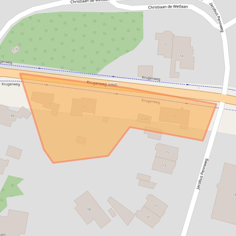 Kaart van postcodegebied 1217JK.