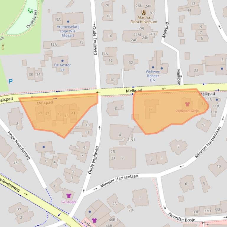 Kaart van postcodegebied 1217KB.